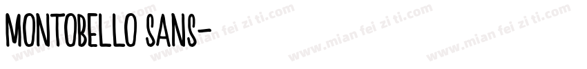 MONTOBELLO SANS字体转换